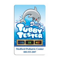 Stock Dolly the Tubby Tub Tester Card w/ Temperature Strip (3 3/8"x2 1/8"x0.03)